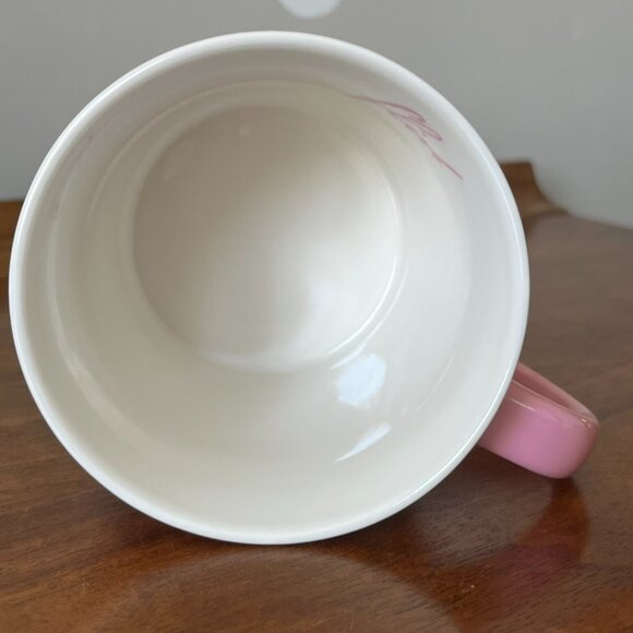 Starbucks Valentine's Day "Flirt" Mug 2006 New Bone China Pink Brown Coffee Cup - Picture 10 of 12